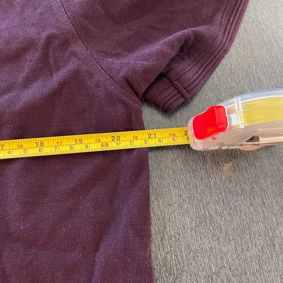 Ted Baker London Men's Pocket Knit Polo SS Shirt Burgundy Size 6 - Picture 6 of 7